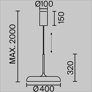 Подвесной светильник Gerhard 3000K 39Вт