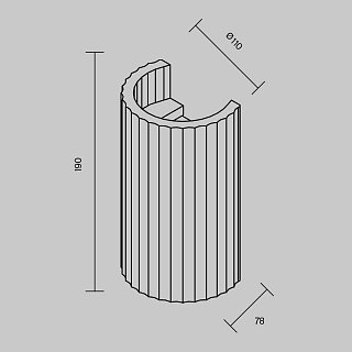 Настенный светильник Parma GU10 2х10Вт