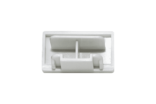 Заглушки для однофазного трека,  цвет: Белый, ECS-WH-2