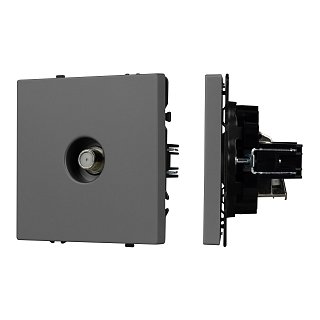 Механизм спутниковой розетки SCT-NOBE-MST1-SFPL-GR (SAT) (Arlight, Серый базальт)