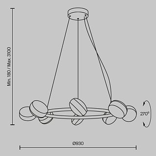 Подвесной светильник Mind 3000К 80Вт