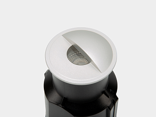 Светильник светодиодный, Серебро + 5Вт, IP67, теплый (3000К), DL-2070R5-5-WW