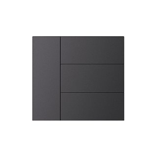 INTELLIGENT ARLIGHT Накладка панели KNX-23-4G-SUF Dark Grey (Backlightless) (IARL, IP20 Металл, 2 года)