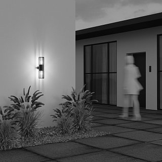 Настенный светильник (бра) Barrel E27x2 15Вт IP 54