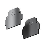 Заглушка торцевая 2шт Gravity встраиваемый черный