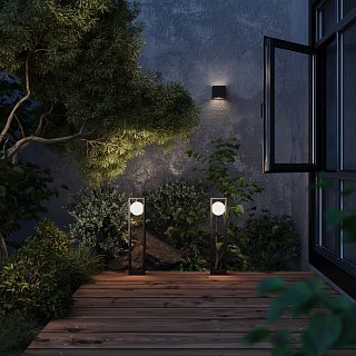 Настенный светильник (бра) Outdoor O483WL-L10GF3K