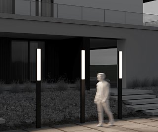 Садово-парковый светильник Blitz 3000К 40Вт IP 65