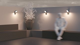 Настенный светильник (бра) Paso 3000К 12Вт IP 54