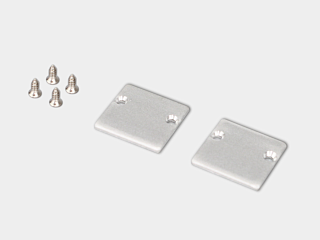 Заглушки для профиля, комплект 2 шт., LS.2020-ECS