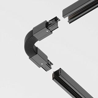 Коннектор гибкий Trinity черный