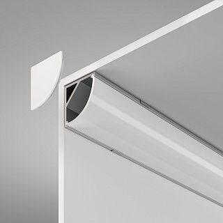 Алюминиевый профиль  накладной угловой  16?16 (Серебро, 2 м), ALM008S-2M