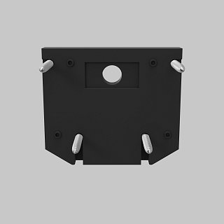 Торцевая заглушка для демпферного шинопровода, черная, 1шт.