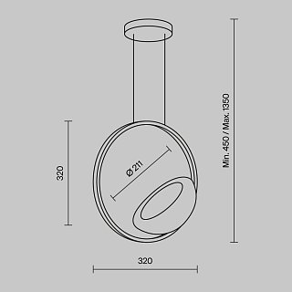 Подвесной светильник Lunare 3000K 5Вт