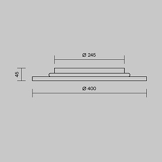 Потолочный светильник Incognito 2700-4000K 44Вт