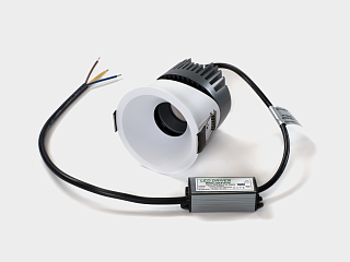 Светильник встраиваемый 12Вт 55° IP65 белый 4000К поворотный RC-D84-12-WH-NW65