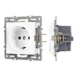 Механизм электрической розетки SCT-MEU1-PL-WH (250V, 16A) (Arlight, -)