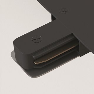 Коннектор L-образный Unity встраиваемый черный