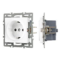 Механизм электрической розетки SCT-MEU1-PL-WH (250V, 16A) (Arlight, -)