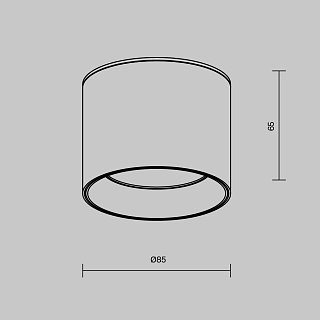 Потолочный светильник Glam GX53 12Вт