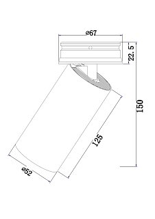 Потолочный светильник FOCUS LED 1x12Вт 3000K