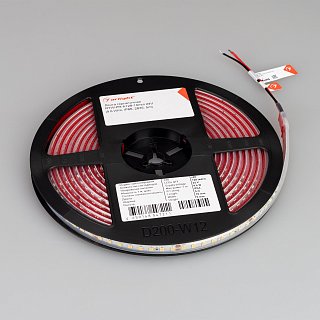 Светодиодная лента герметичная RTW-PR-A128-10mm 24V White6000 (9.6 W/m, IP66, 2835, 5m) (Arlight, высок.эфф.150 лм/Вт)