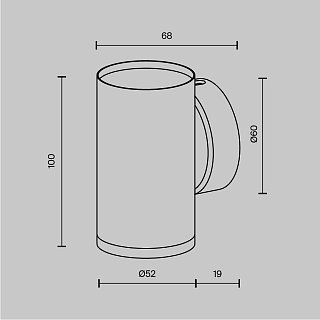 Настенный светильник (бра) FOCUS S GU10х1 10Вт IP 20