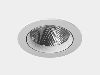 Светильник светодиодный потолочный встраиваемый наклонный, серия DL-KZ, Белый, 12Вт, IP20, Теплый белый (3000К), KZ-2-DLW-12-WW