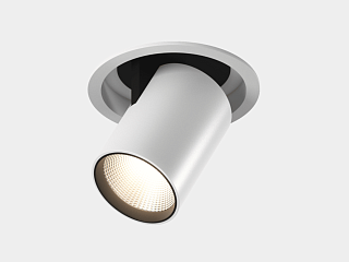 Светильник светодиодный потолочный встраиваемый поворотно-выдвижной, серия SPL, Ч/Б, 25Вт, IP20, Теплый белый (3000К), SPL-R1-25-WW