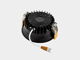 Светильник светодиодный диммируемый потолочный встраиваемый , серия WL-BQ, Черный, 9Вт, IP44, Теплый белый (3000К), BQ009109-BL-WW