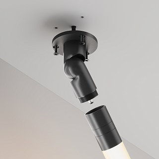 Шарнирное основание для накладного монтажа системы Shelf с вводом питания