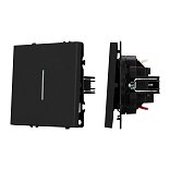 Механизм выключателя одноклавишный проходной LED SWT-NOBE-MKP1-SFPL-L-BK (230V, 10A) (Arlight, -)