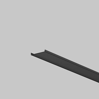 Рассеиватель для профиля 50×50 (Чёрный, 2 м), ALM-5050T-B-DF-2M 642048