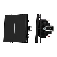 Механизм выключателя одноклавишный проходной LED SWT-NOBE-MKP1-SFPL-L-BK (230V, 10A) (Arlight, -)