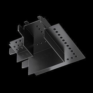 Коннектор угловой Radity встраиваемый черный