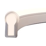 Гибкий неон 25x13 220В 8Вт/м 3000K IP65 50м