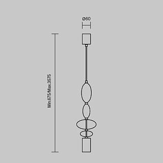 Подвесной светильник Monochrome 2700К 17Вт, GU10x1