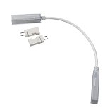 Двусторонний коннектор с проводом для  светодиодной ленты 220В 201206