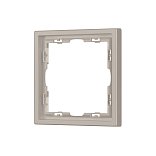 Рамка пластиковая FRM-NOBE-SFPL-1-CA (Arlight, Кашемир)