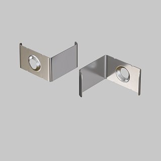 Комплект креплений (для профиля 16×16) 10 шт., ALM008MT