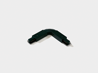 FLEX-коннектор для однофазного трека гибкий,  цвет: черный,CN2-BL-FLEX