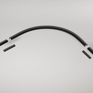 Коннектор радиусный R300 Basity, черный