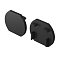 Заглушка для круглого шинопровода, 2 шт. Basity, черный