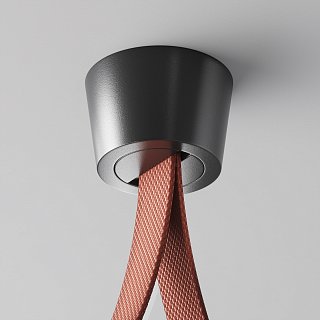 Чаша накладная Parity для двойного вывода ленты черная