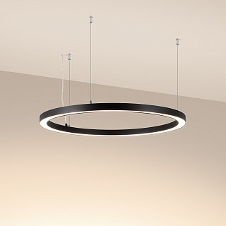 Светильник SP-CIRCLE-HANG-O3535-D900-55W Warm3000 (RAL9005, 120 deg, 230V) IP40 LED (Arlight, Алюминий)