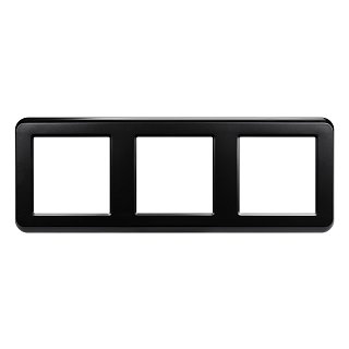 Рамка пластиковая FRM-VERSA-PL-3-BK (Arlight, -)