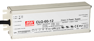Блок питания Mean Well, герметичный, CLG-60-12, в металлическом корпусе