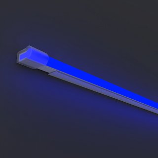 Гибкий неон 25x13 220В 8Вт/м Blue IP65 50м