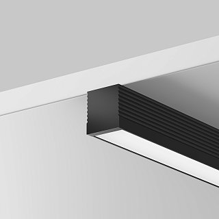 Алюминиевый профиль накладной 8x9 (Черный, 2 м), ALM-0809-B-2M 631002