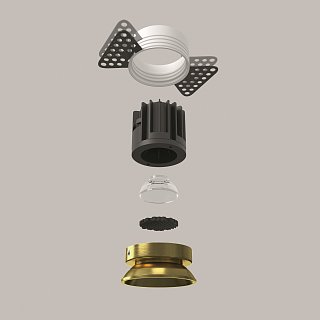 Встраиваемый светильник Round 3000K 7W 50°