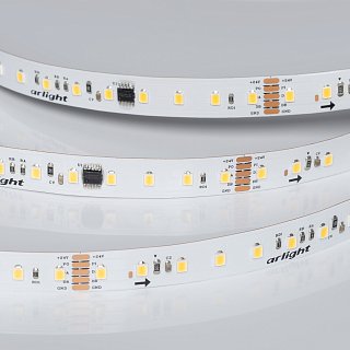 Светодиодная лента DMX-A96-12mm 24V Warm2700-PX12 (14 W/m, IP20, 5m) (Arlight, CRI&gt;90)